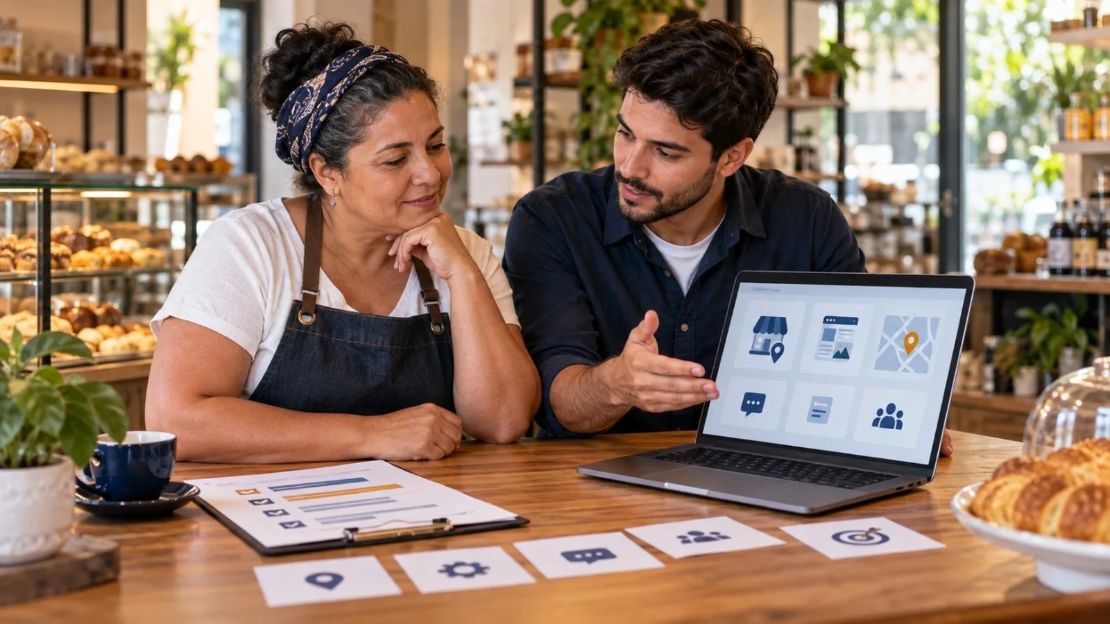 Profissional avaliando quanto custa SEO local para pequenas empresas